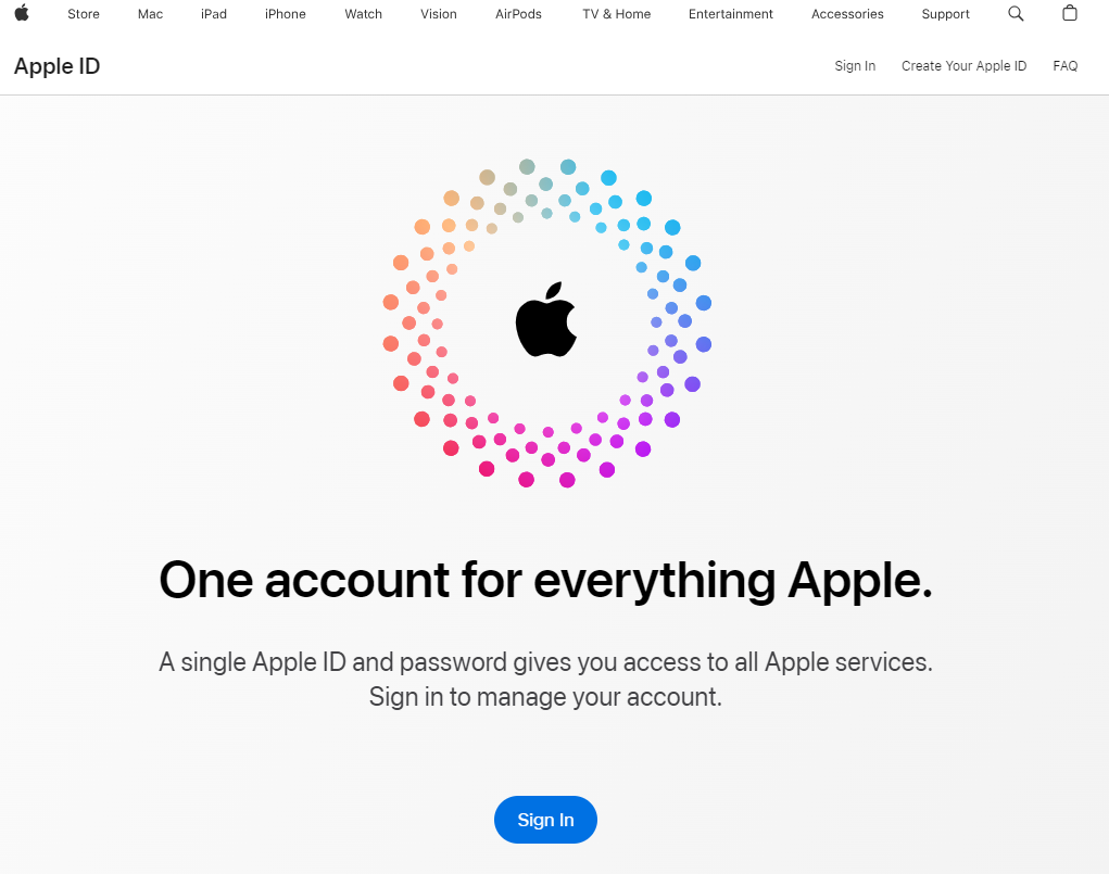 AppleID Apple Com Homepage