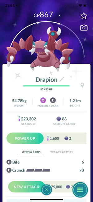 Drapion (Pokémon GO): Stats, Moves, Counters, Evolution